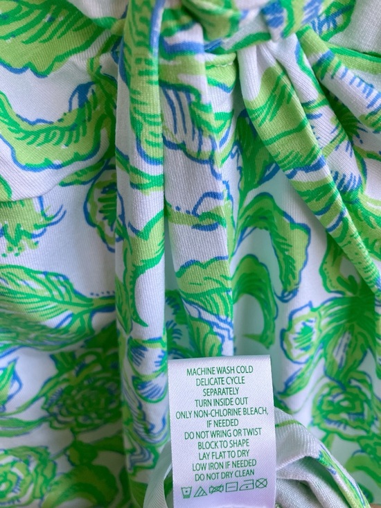Lilly Pulitzer Shaw Dress Size S Daffodil Hill Floral Resort Short Sleeves - Picture 11 of 13